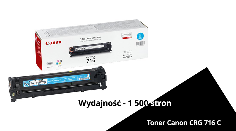 Toner Canon CRG 716 C (cyan), wydajność 1500 stron A4
